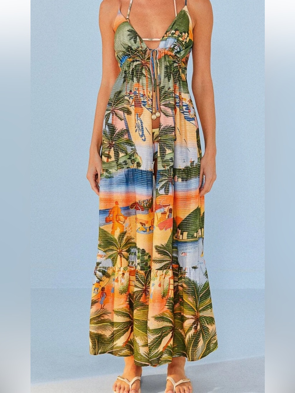 FarmRio Tropical Print Cover Up